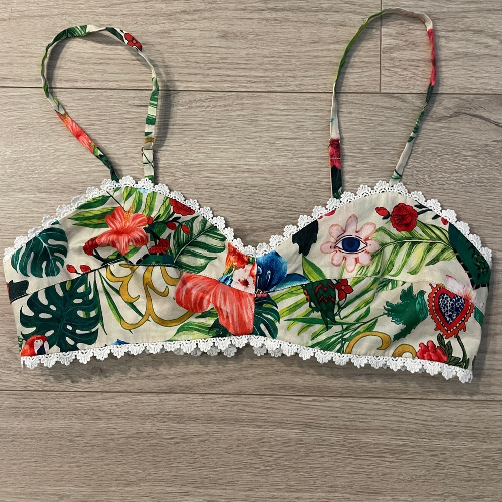 Miguelina printed bralet